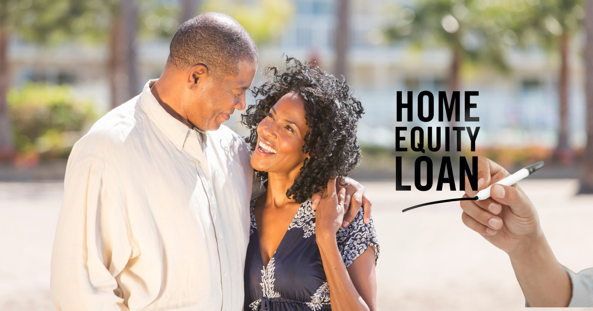 Retirement through home equity Couple-Discussing-Home-Equity-Purchase-Retirement-Home-Budgeting-real-Estate