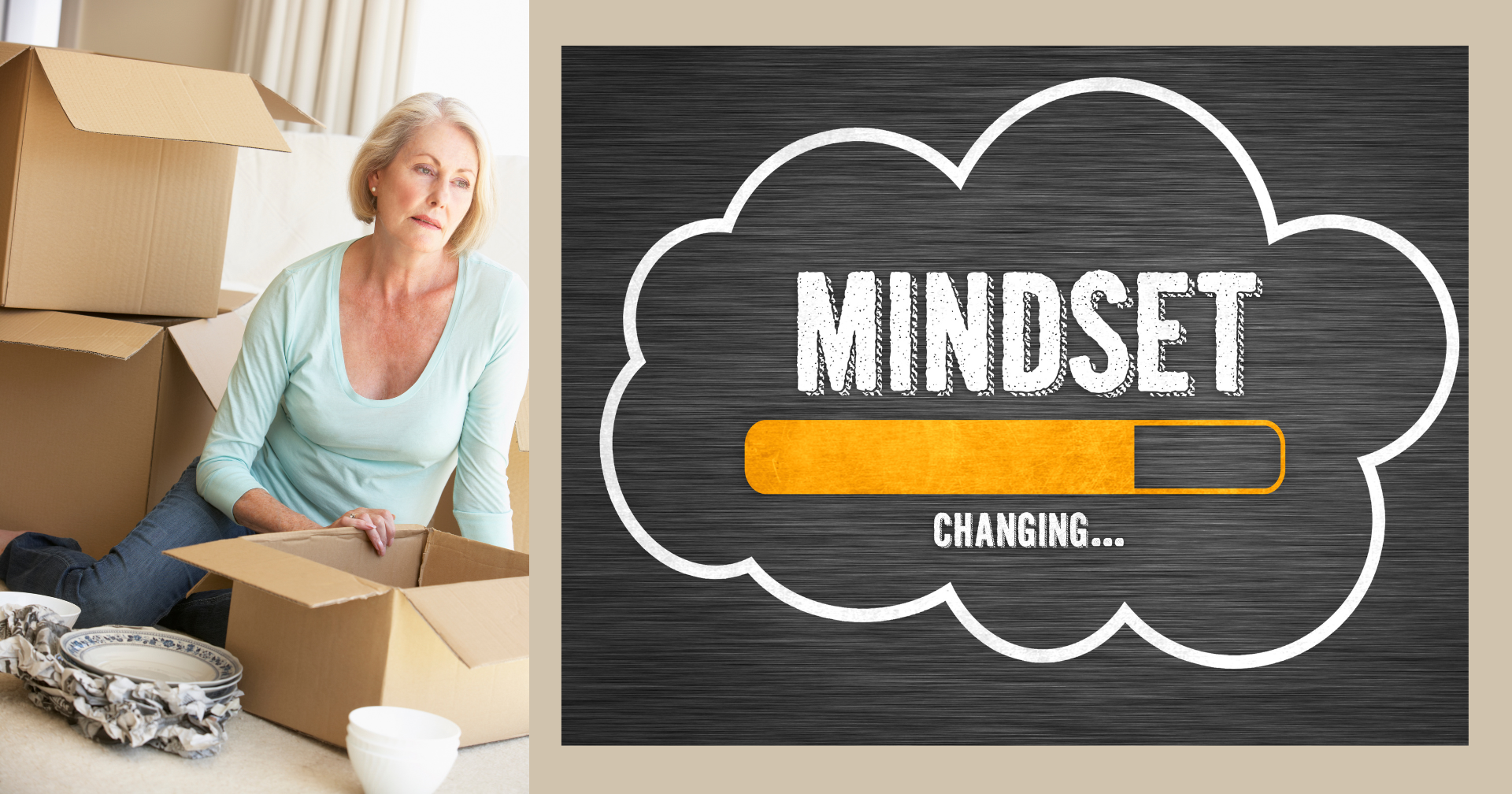 Woman Moving Life Changing Mindset Middle-Age-Woman-Making-Life-Changing-Decision-To-Move-to-Active-Adult-Community-Selling-Home